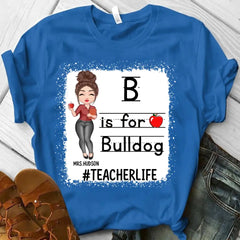 T-shirt personnalisé pour enseignant, mascotte d'école, cadeaux personnalisés pour enseignant