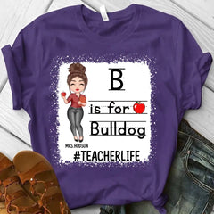 T-shirt personnalisé pour enseignant, mascotte d'école, cadeaux personnalisés pour enseignant