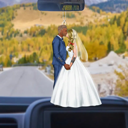 Personalized Car Acrylic Ornament for Couples, Wedding Gifts,