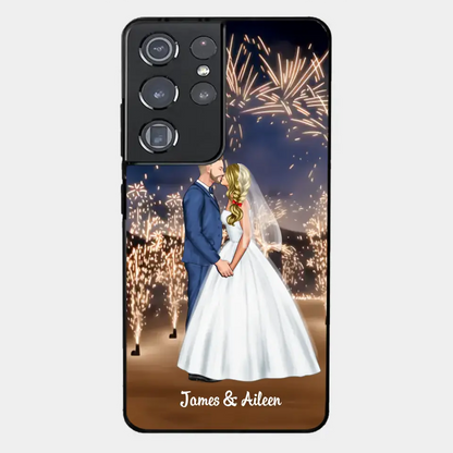 Personalized Phone Cace for Couples, Wedding Gifts,Fireworks