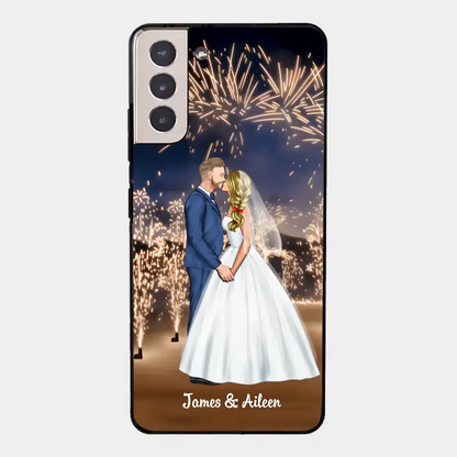 Personalized Phone Cace for Couples, Wedding Gifts,Fireworks