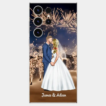 Personalized Phone Cace for Couples, Wedding Gifts,Fireworks