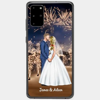 Personalized Phone Cace for Couples, Wedding Gifts,Fireworks