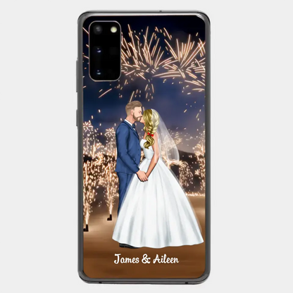 Personalized Phone Cace for Couples, Wedding Gifts,Fireworks