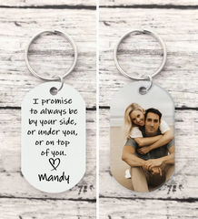 Custom Picture Keychain, Personalized Keychain For Boyfriend, Anniversary Gift For Her, Cute Birthday Gift For Him