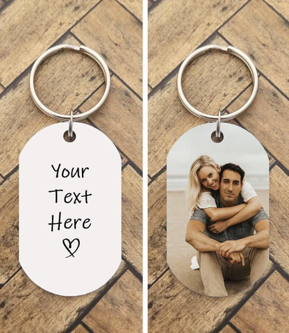 Custom Picture Keychain, Personalized Keychain For Boyfriend, Anniversary Gift For Her, Cute Birthday Gift For Him