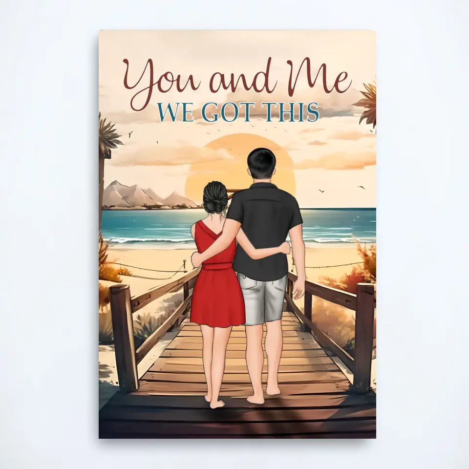 You & Me We Got This - Personalized Wrapped Canvas
