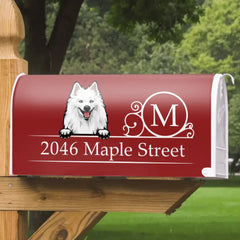 Custom Family Name House Address Magnetic Mailbox Cover, Pet Lover Gift