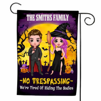 Halloween No Trespassing Flag