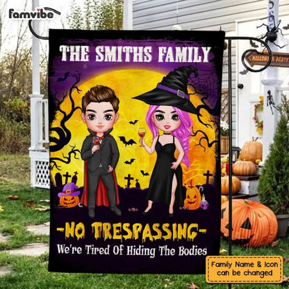Halloween No Trespassing Flag