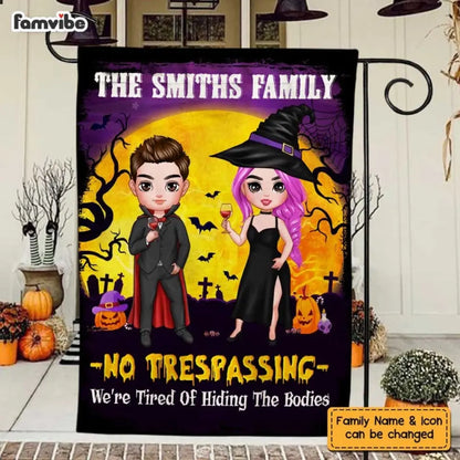Halloween No Trespassing Flag