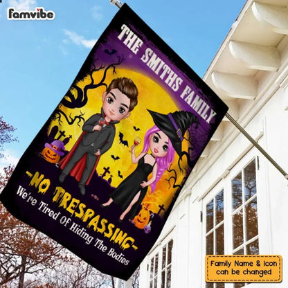Halloween No Trespassing Flag
