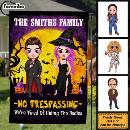 Halloween No Trespassing Flag