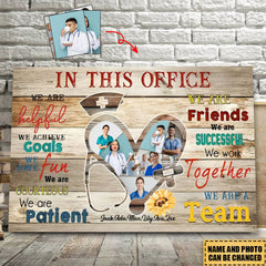 In This Office - Personalized Nurse Canvas